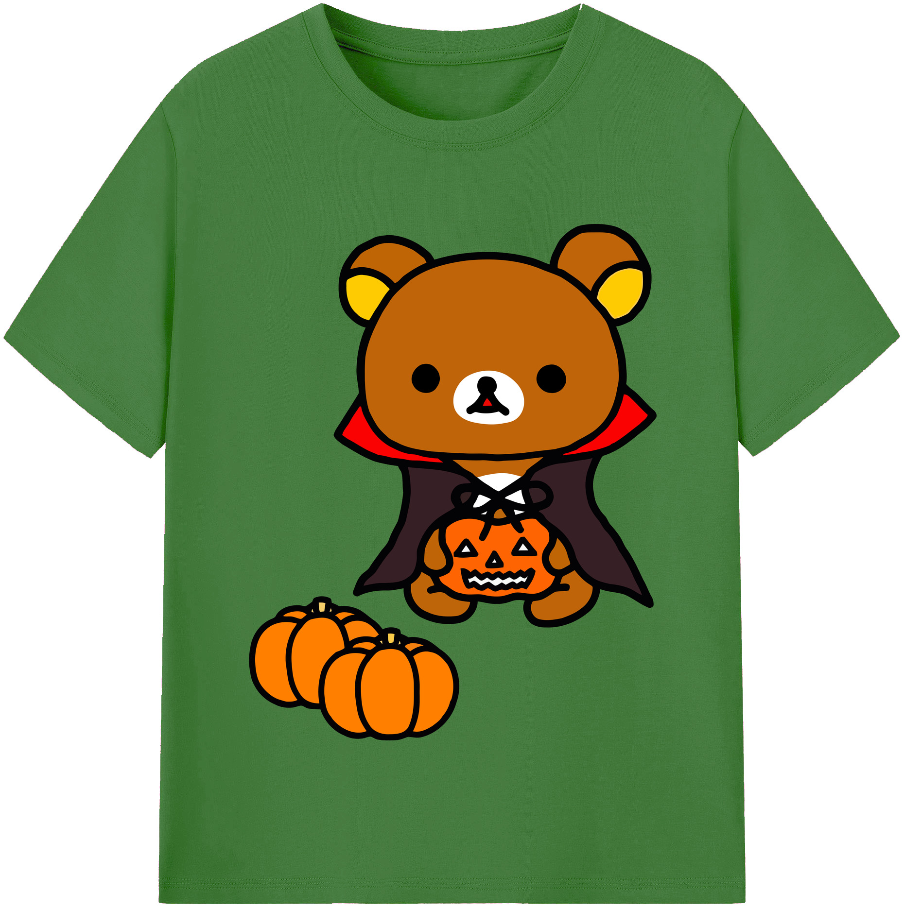 （画像用） リラックマ リラックマ キイロイトリ Rilakkuma Korilakkuma Kiiroitori レディースカジュアルプリントTシャツ（綿100％）